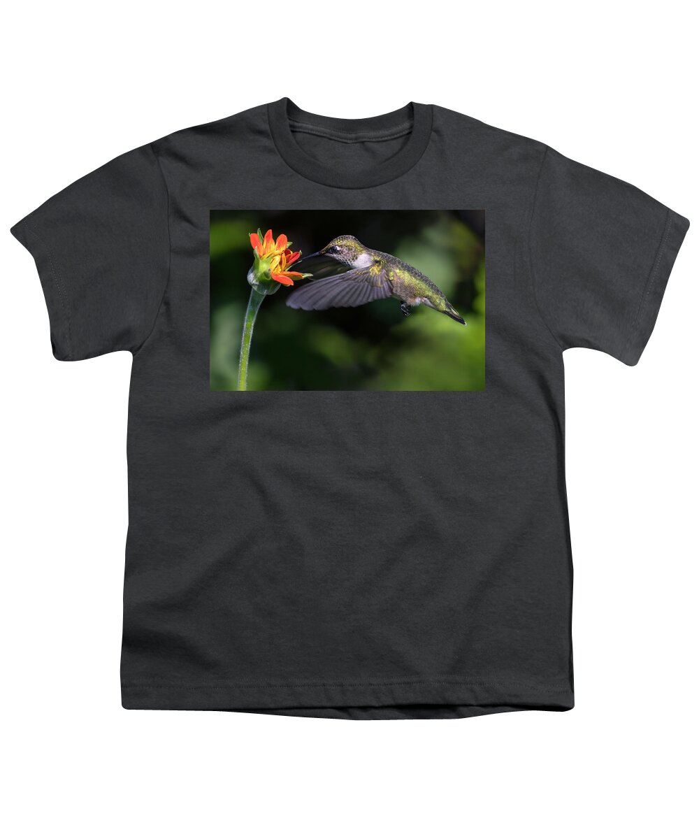 Bird Youth T-Shirt featuring the photograph Tasty Zinnia by Art Cole