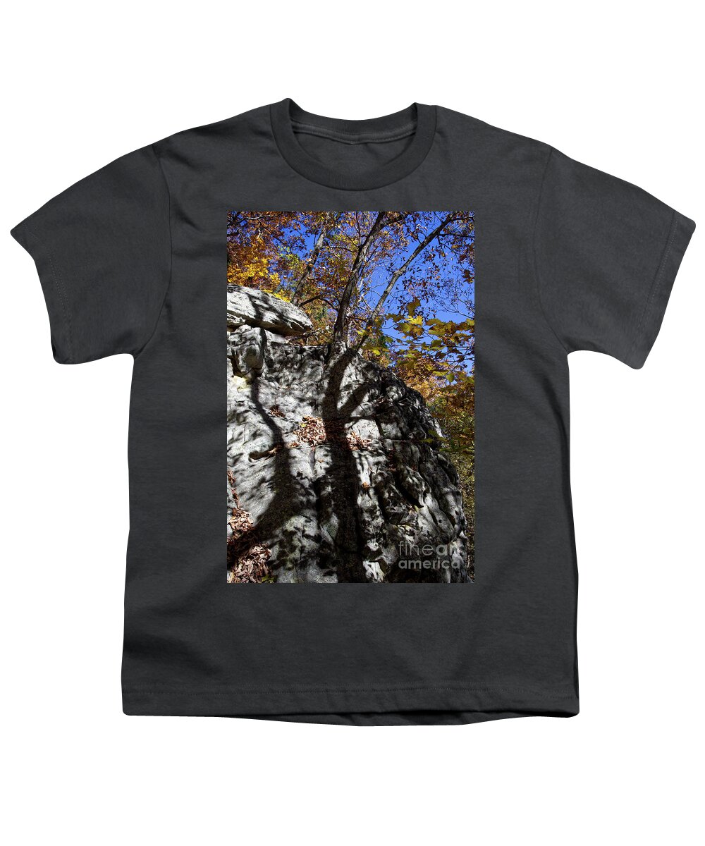 Shadows Youth T-Shirt featuring the photograph House Mountain 33 by Phil Perkins
