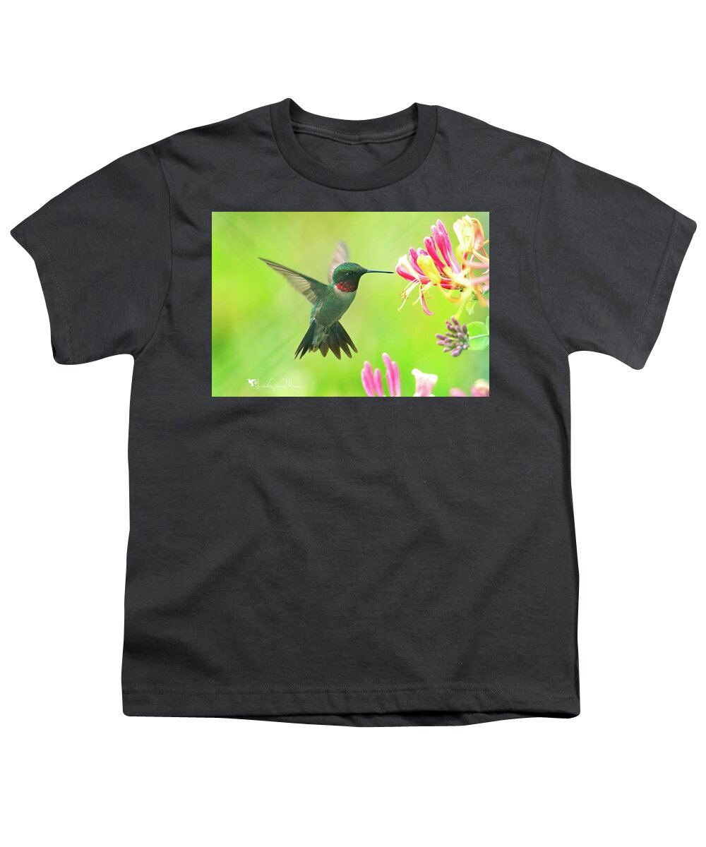Nature Youth T-Shirt featuring the photograph Hummingbird Beauty by Linda Shannon Morgan