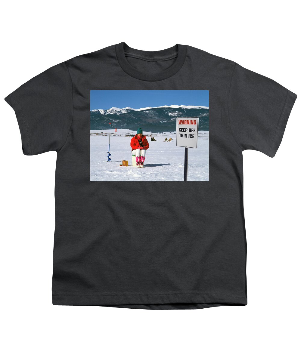 Ice Fishing Youth T-Shirt by Buddy Mays - Fine Art America