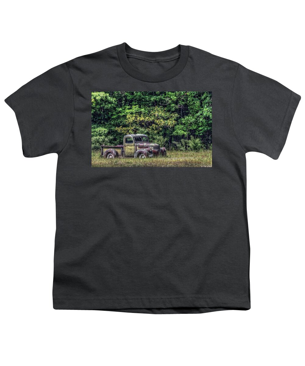 Chevrolet Youth T-Shirt featuring the photograph In a Field by Richard Bean