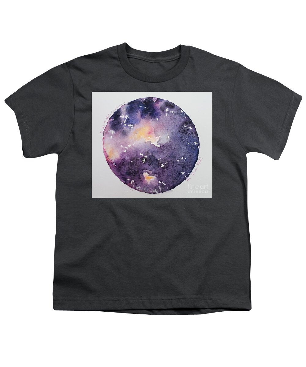 Creation Youth T-Shirt featuring the painting In all of God's creation He chose you by Lisa Debaets