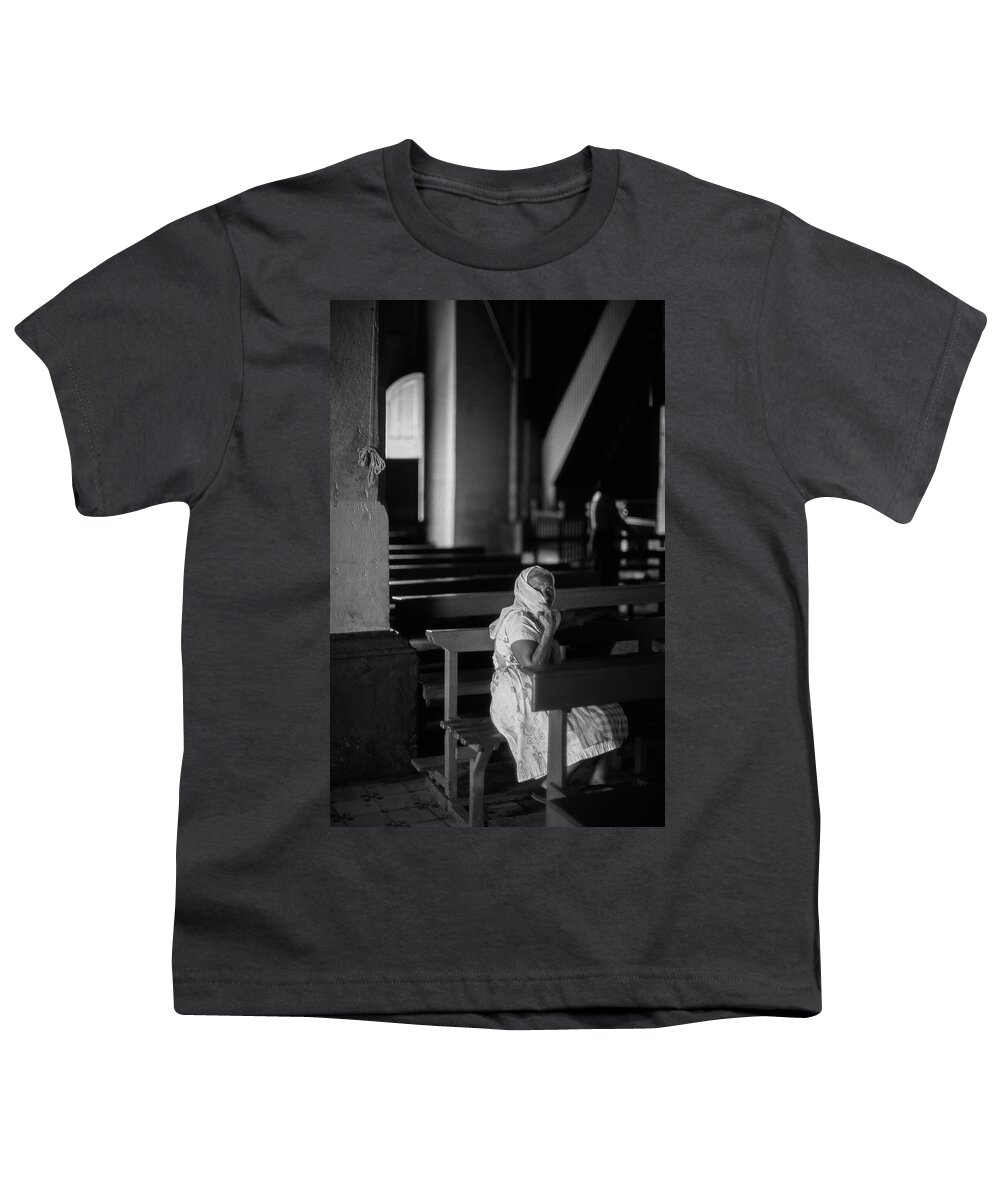 Women Youth T-Shirt featuring the photograph In Church by Harry Spitz