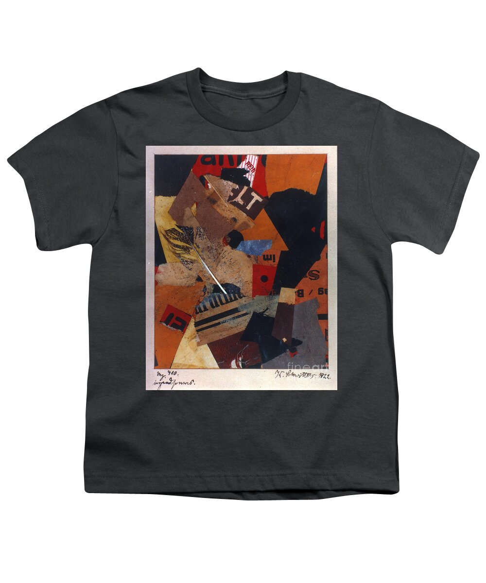 1922 Youth T-Shirt featuring the painting Irgendsowas by Kurt Schwitters