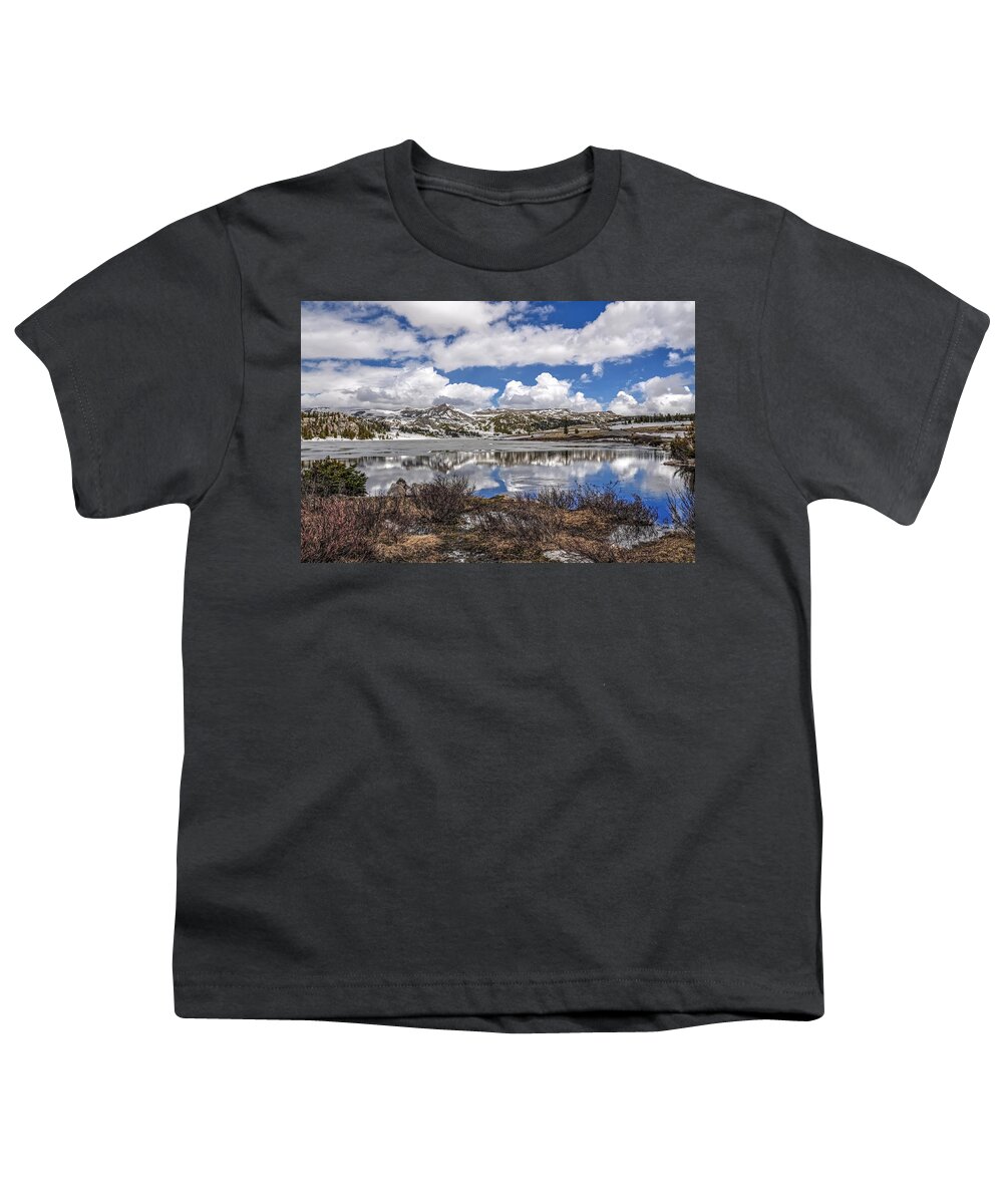 Reflection Youth T-Shirt featuring the photograph Island Lake by Randall Dill