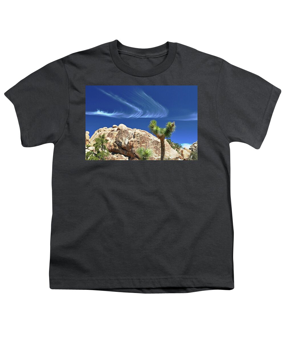 Joshua Youth T-Shirt featuring the photograph Joshua Tree by Sarah Lilja