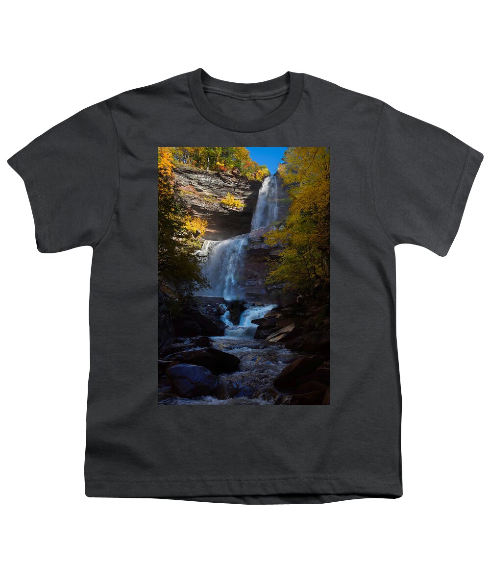 Waterfall Youth T-Shirt featuring the photograph Kaaterskill Falls 3 by Flinn Hackett