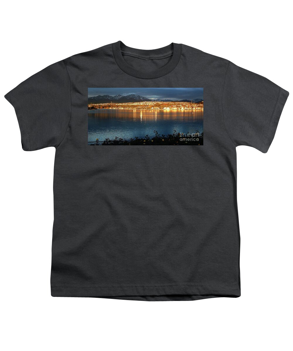 Southern California Youth T-Shirt featuring the photograph Lake Mission Viejo Winter Sunset by Brian Watt