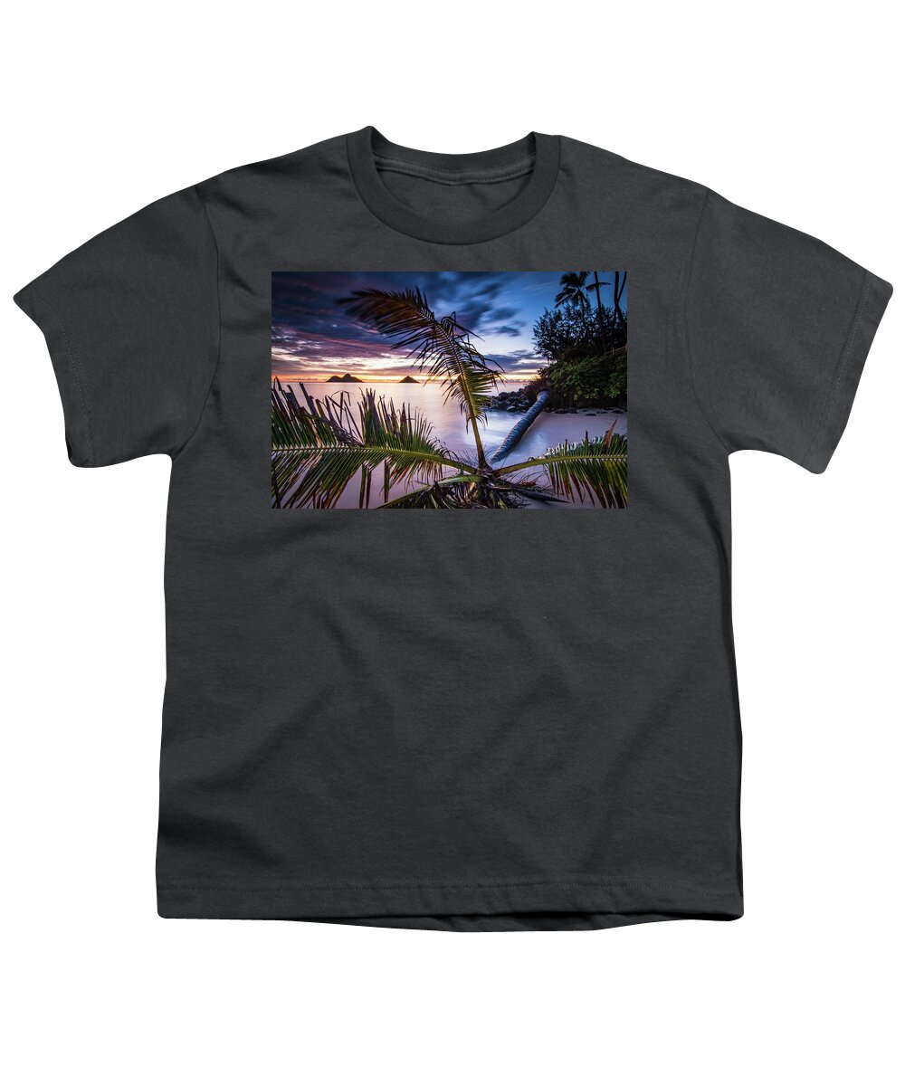 Sunrise Youth T-Shirt featuring the photograph Lanikai Visions by Larkin's Balcony Photography