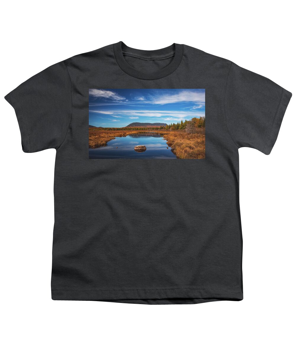 Lazy Tom Bog Maine Youth T-Shirt featuring the photograph Lazy Tom Bog Maine by Dan Sproul