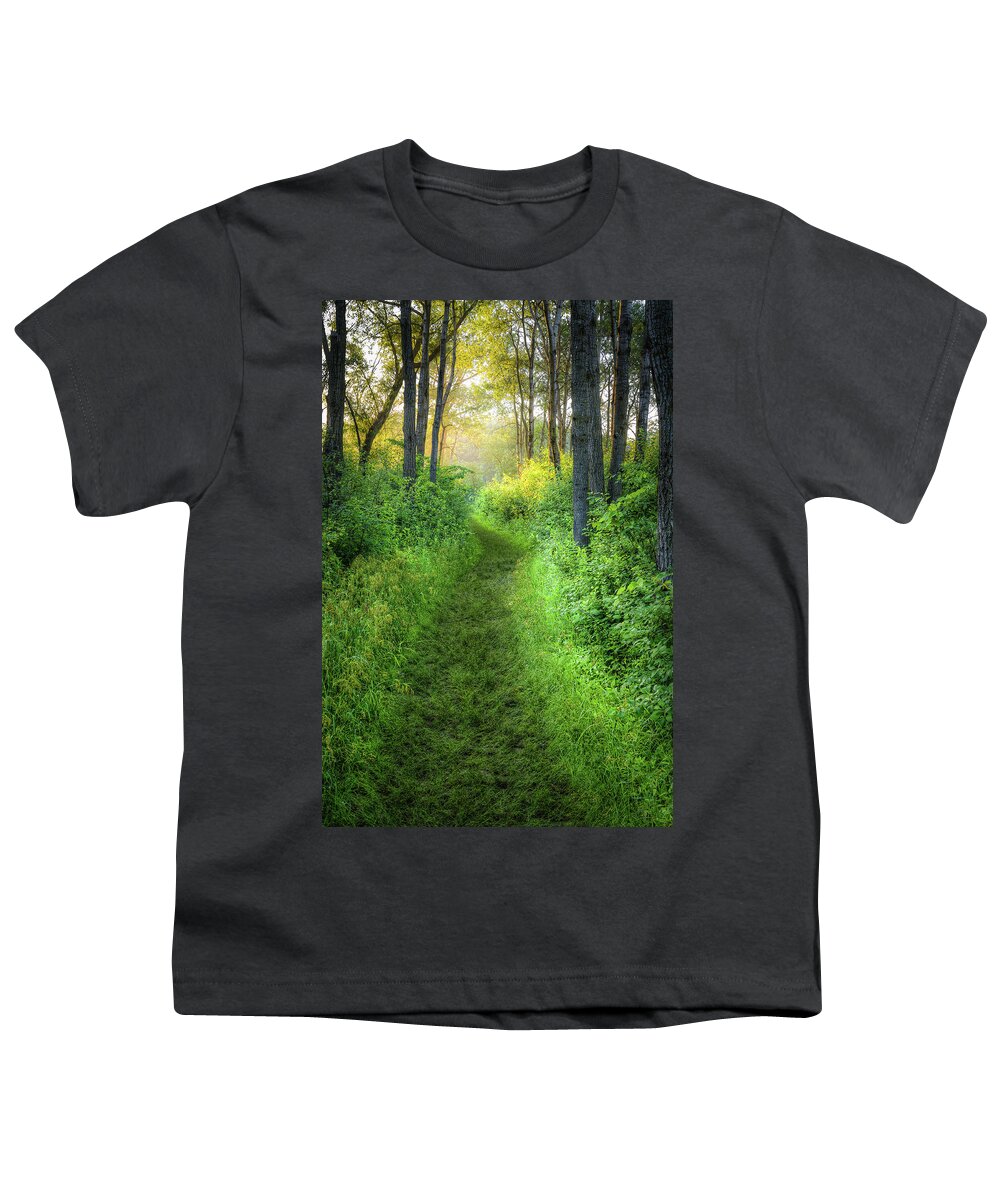 Path Youth T-Shirt featuring the photograph Lead the Way by Brad Bellisle