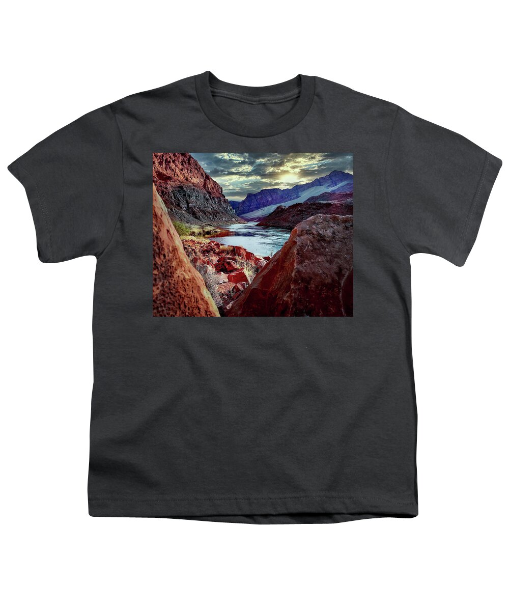 Lee's Ferry Youth T-Shirt featuring the photograph Lee's Ferry Sunrise by Bradley Morris