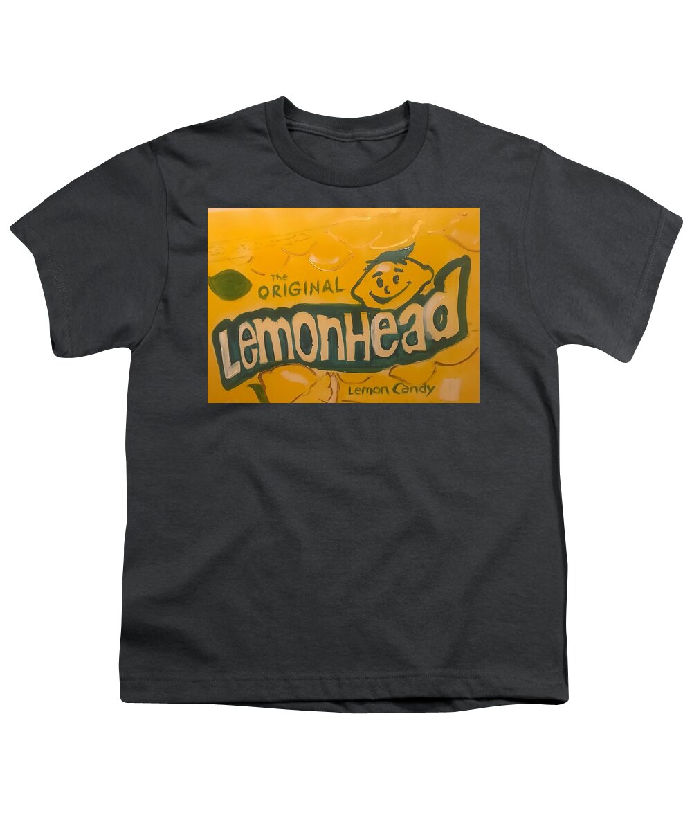  Youth T-Shirt featuring the painting Lemon by Angie ONeal