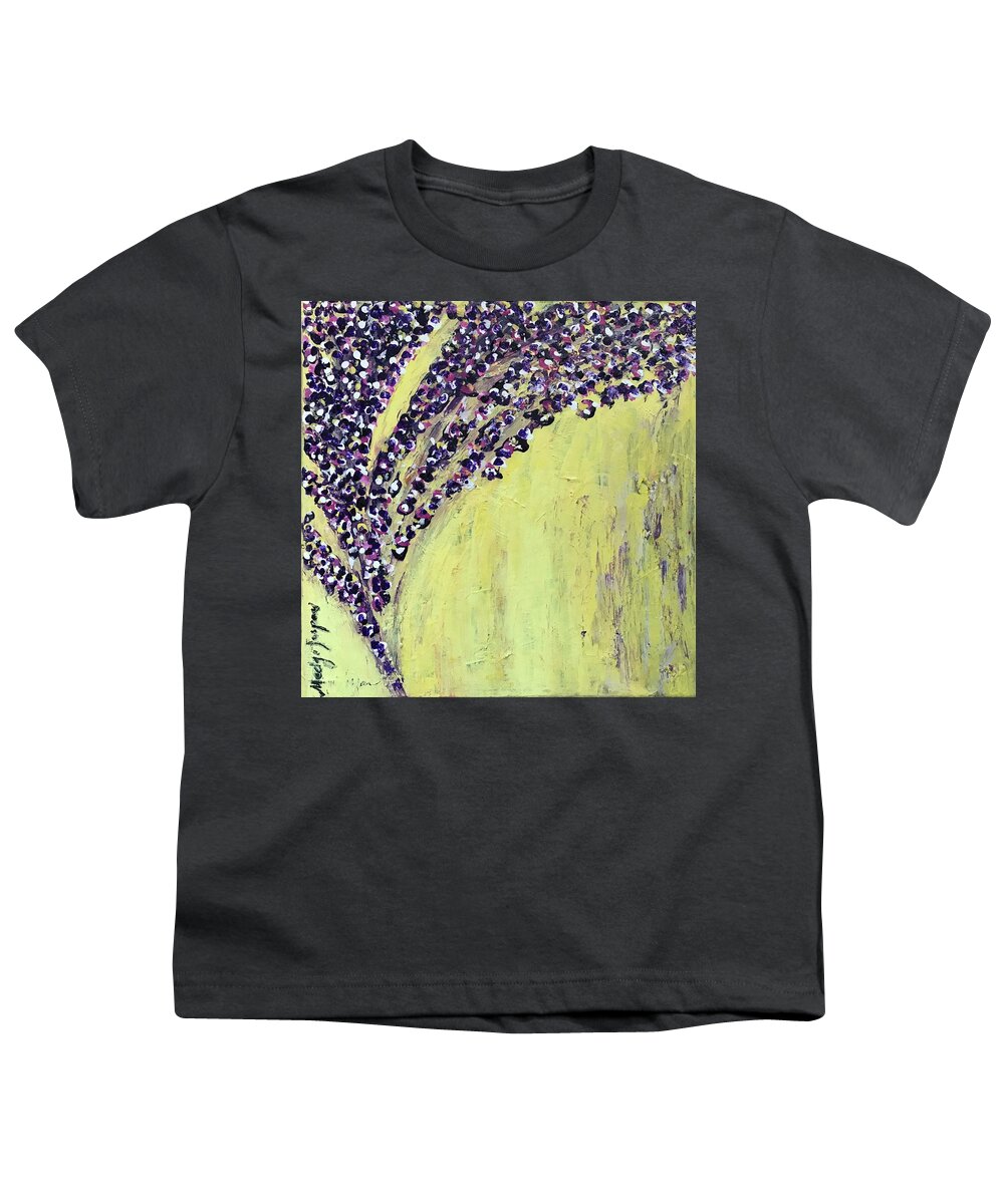 Yellow Youth T-Shirt featuring the painting L'envol by Medge Jaspan