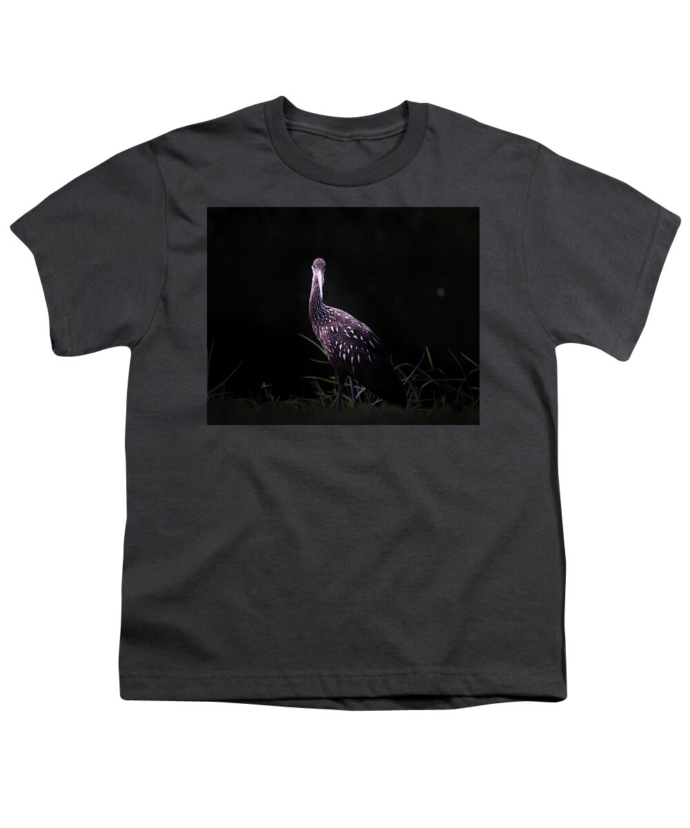 Limpkin Youth T-Shirt featuring the photograph Limpkin by the Shore by Mark Andrew Thomas