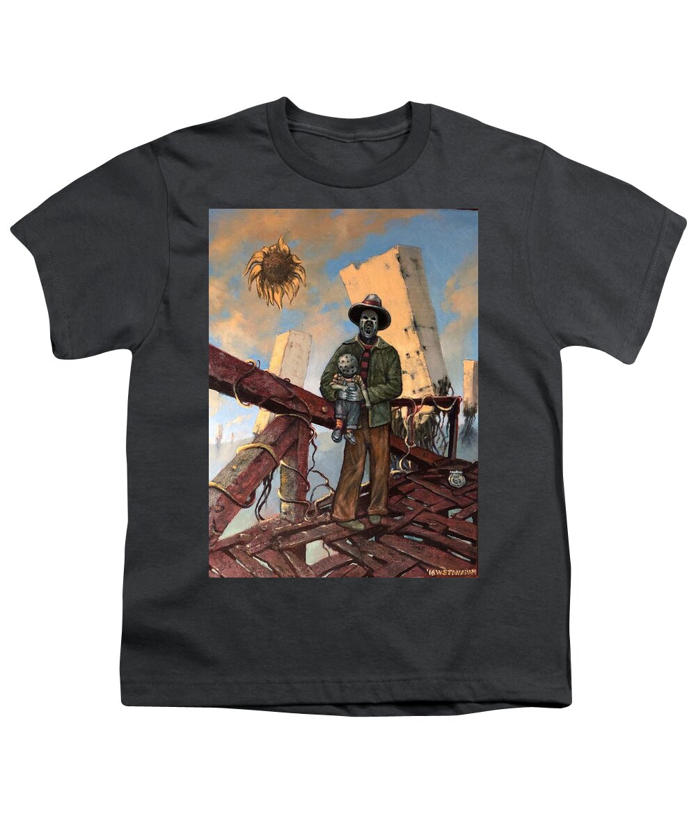 Hwy 61 Youth T-Shirt featuring the painting Little Peppers Adventure by William Stoneham