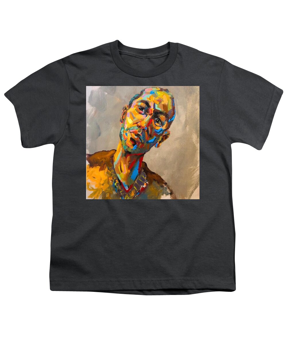 Abstract Youth T-Shirt featuring the painting Ma10 by Massoud Ahmed