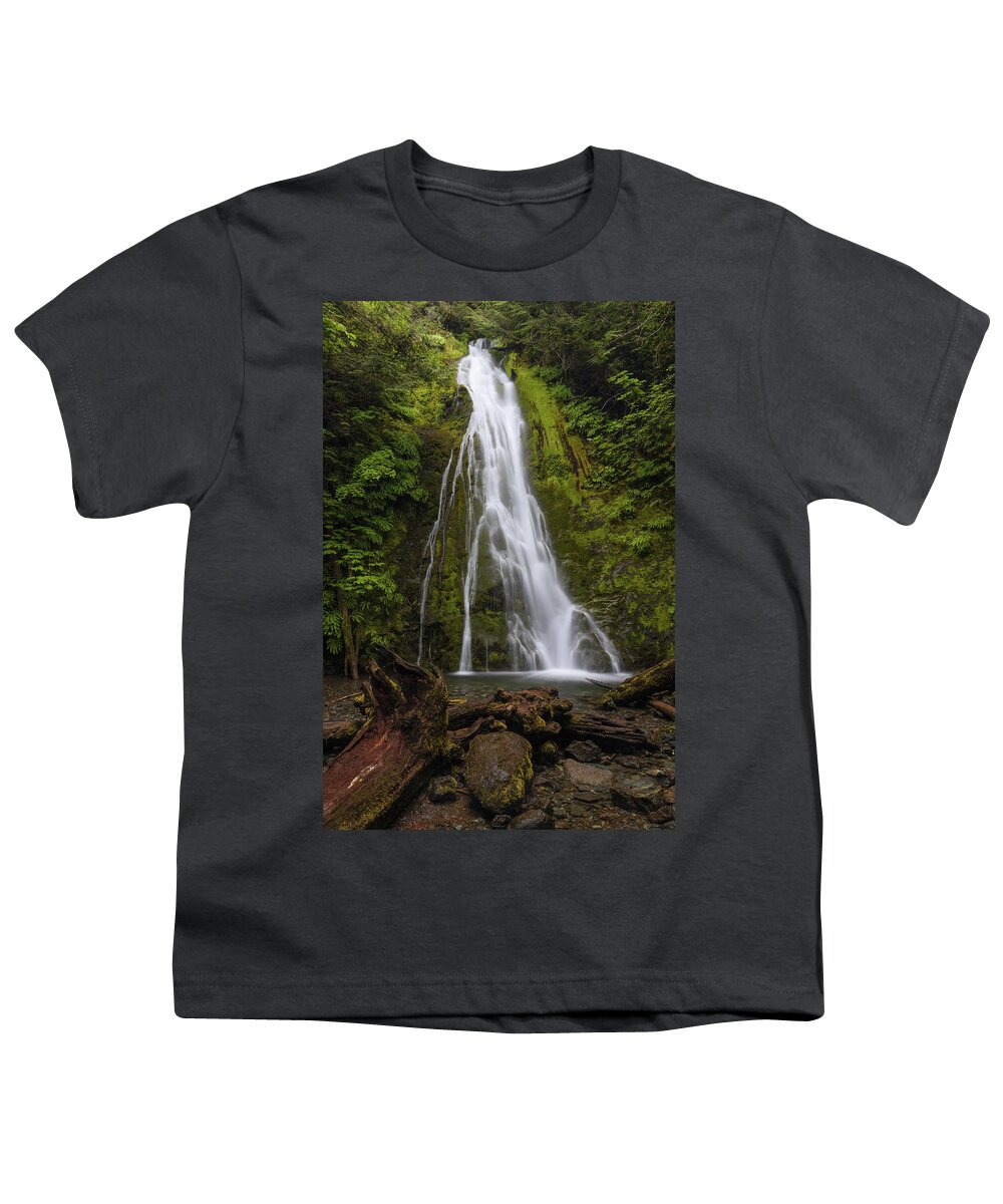Washington State Youth T-Shirt featuring the photograph Madison Falls by James Marvin Phelps