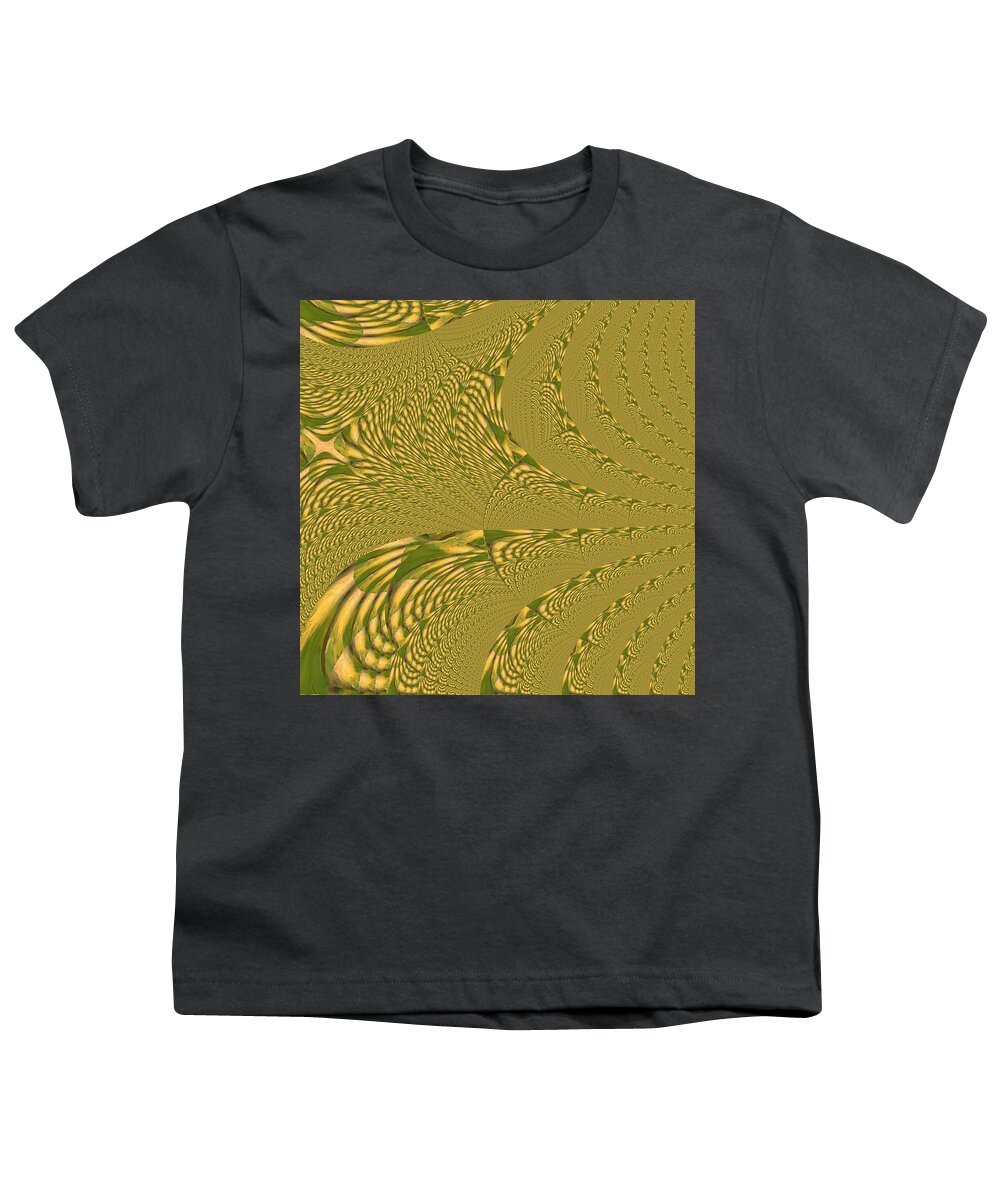 Oifii Youth T-Shirt featuring the digital art Magical Python Jungle by Stephane Poirier