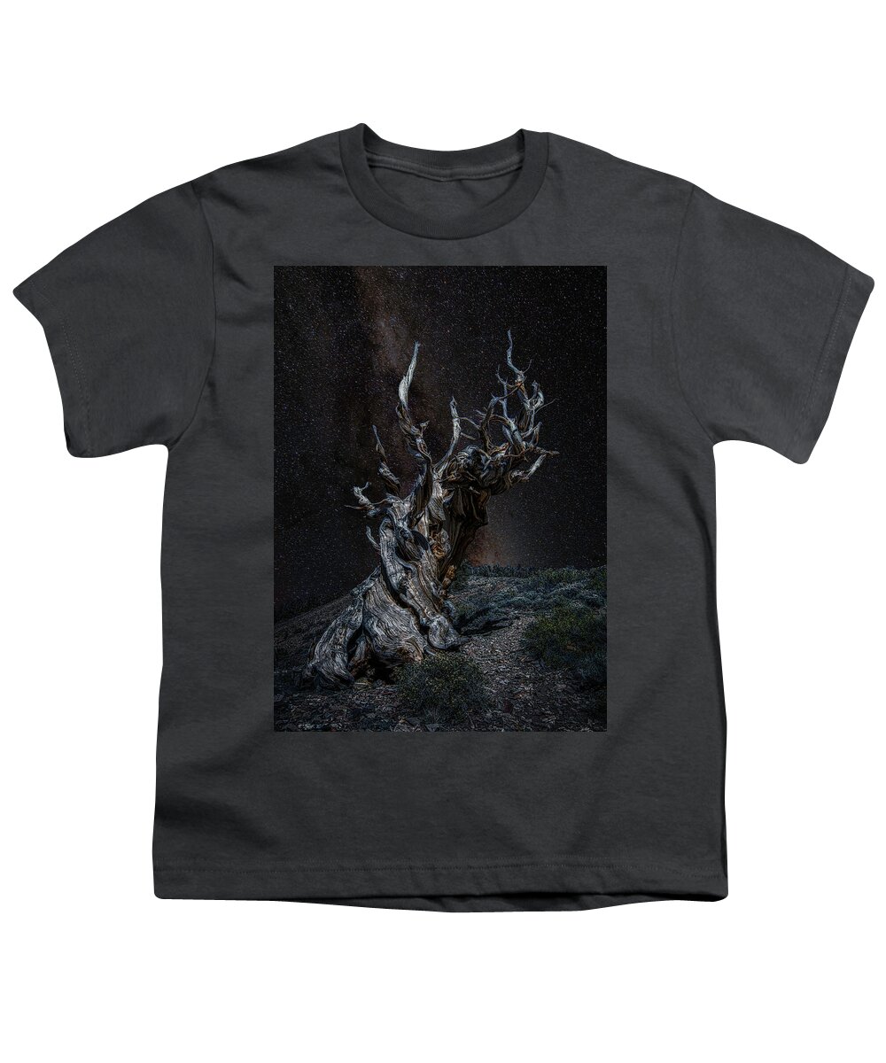 Landscape Youth T-Shirt featuring the photograph Methuselah Night Sky by Romeo Victor
