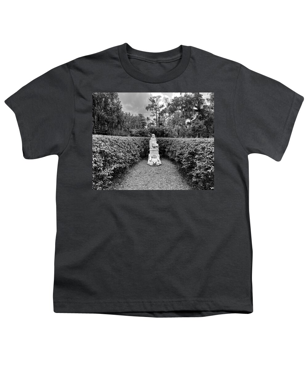 Grave Youth T-Shirt featuring the photograph Miss Gracie Watson BW by Lee Darnell