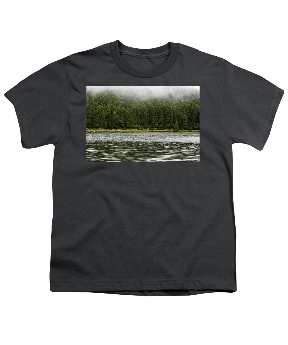 Trees Youth T-Shirt featuring the photograph Misty Trees by Denise Kopko