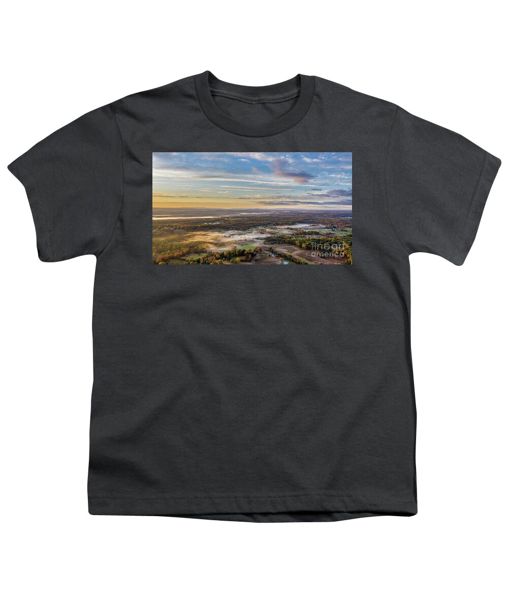 Hudson Valley Youth T-Shirt featuring the photograph Misty Valley by Sean Mills