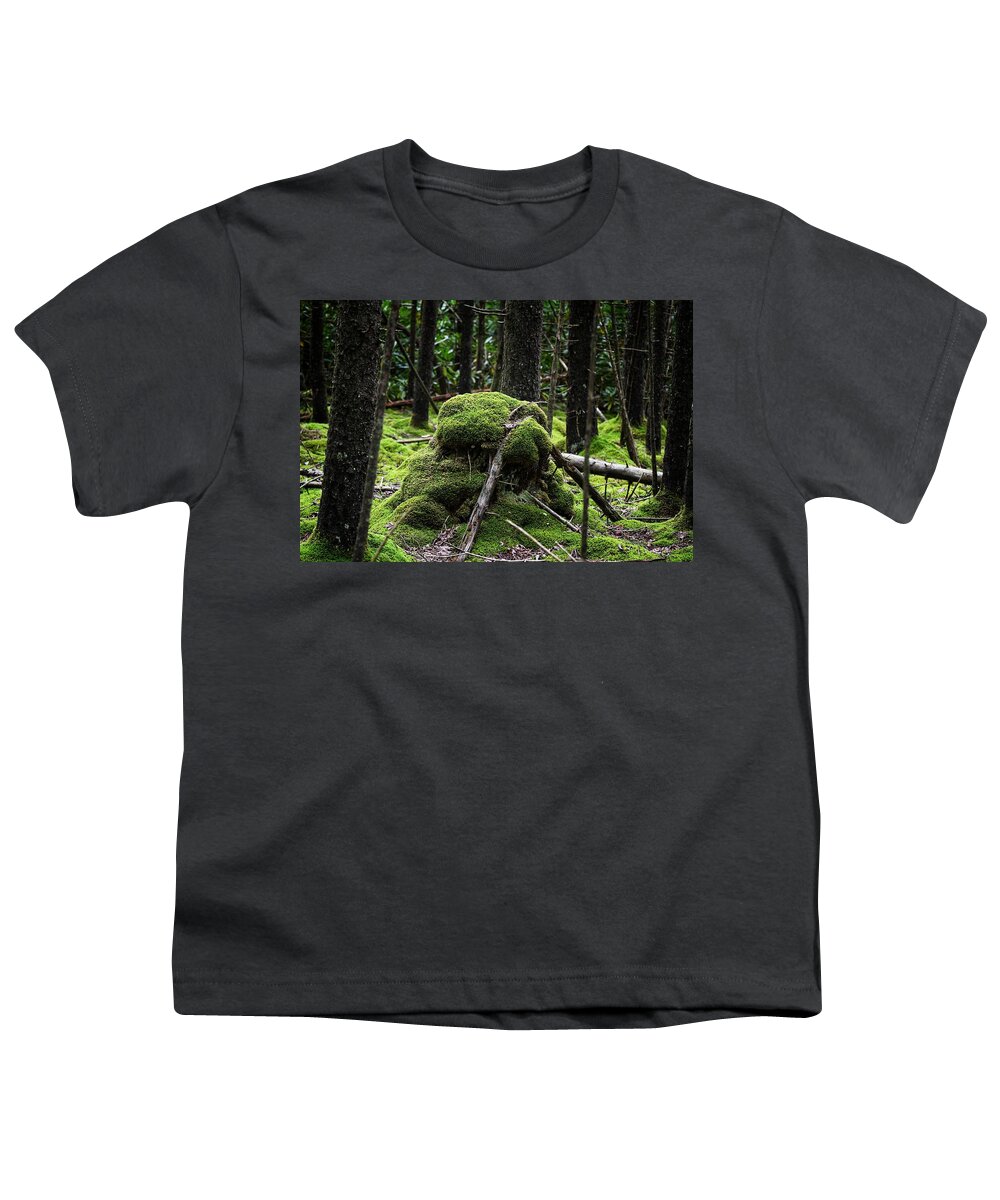 Photo Youth T-Shirt featuring the photograph Mossy Rock by Evan Foster