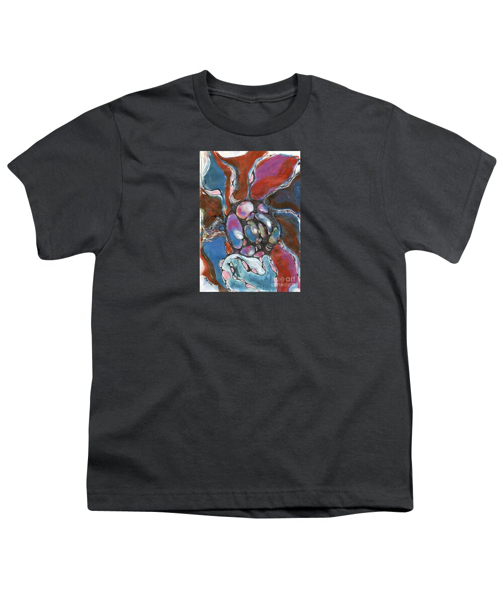 Neurographic Youth T-Shirt featuring the mixed media Mothers Love by Zsanan Studio