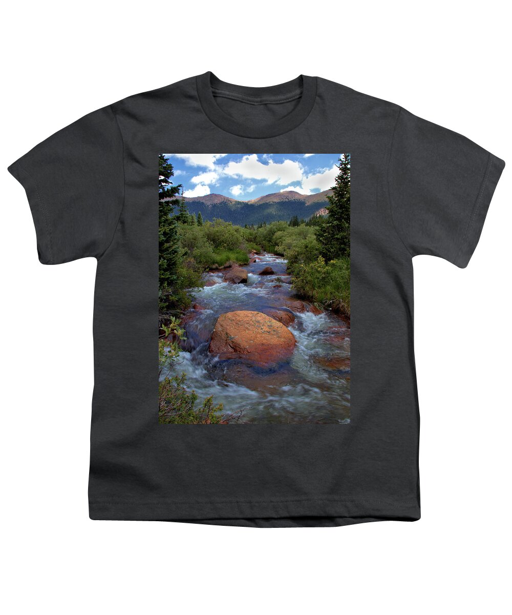 Mountains Youth T-Shirt featuring the photograph Mountain Creek by Bob Falcone
