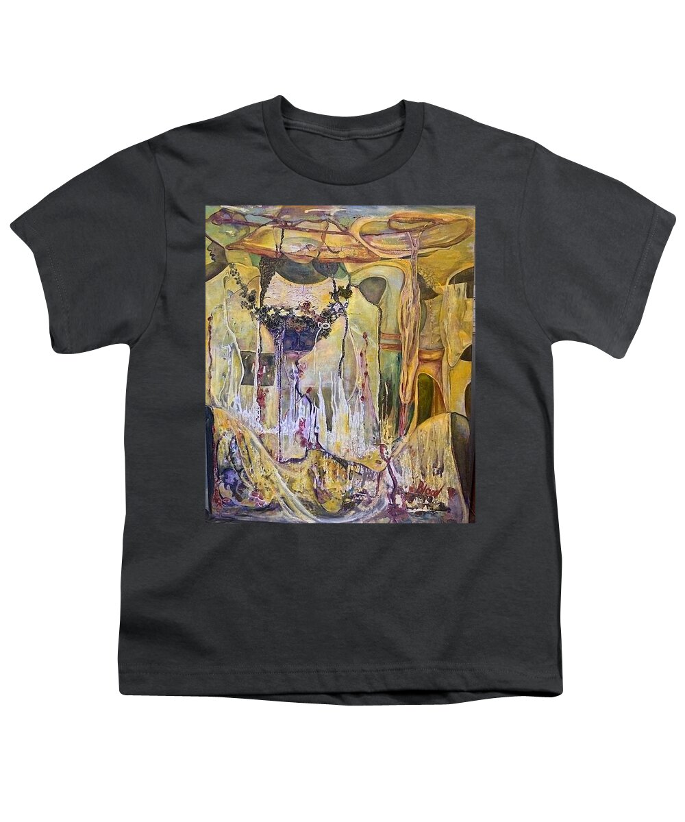  Women Youth T-Shirt featuring the painting Ms.Doris by Peggy Blood