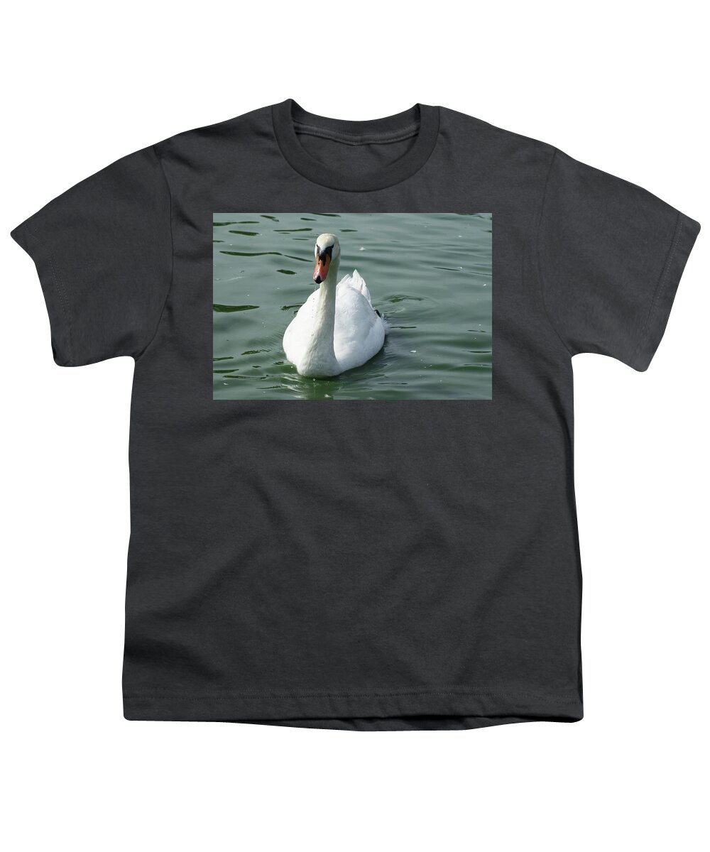  Youth T-Shirt featuring the photograph Mute Swan by Heather E Harman