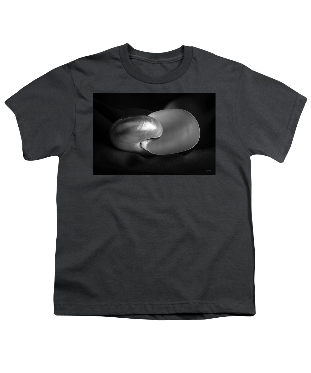 Nautilus Youth T-Shirt featuring the photograph Nautilus Shell I BW by David Gordon