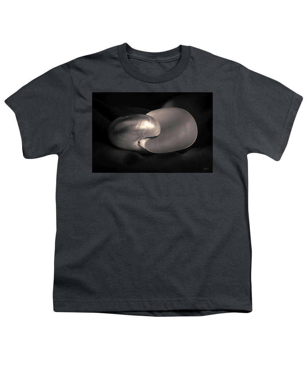 Black Youth T-Shirt featuring the photograph Nautilus Shell I Toned by David Gordon