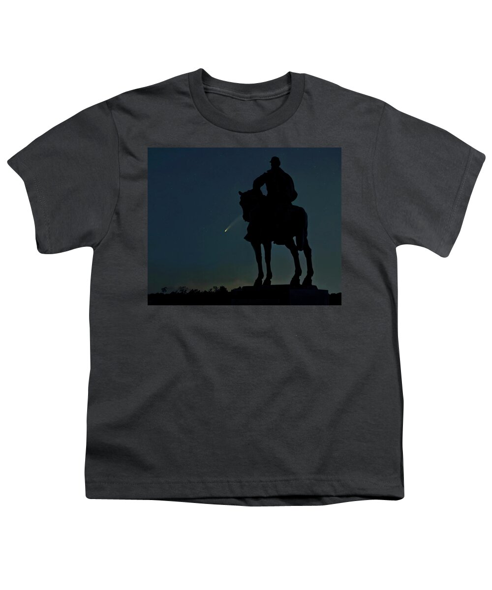 Night Sky Youth T-Shirt featuring the photograph Neowise Night by Art Cole