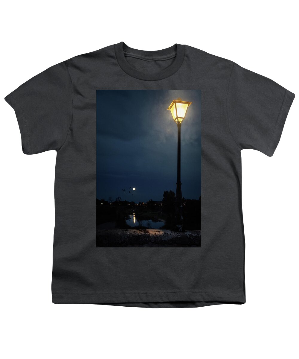 Night Youth T-Shirt featuring the photograph Night on the Douro River by Micah Offman