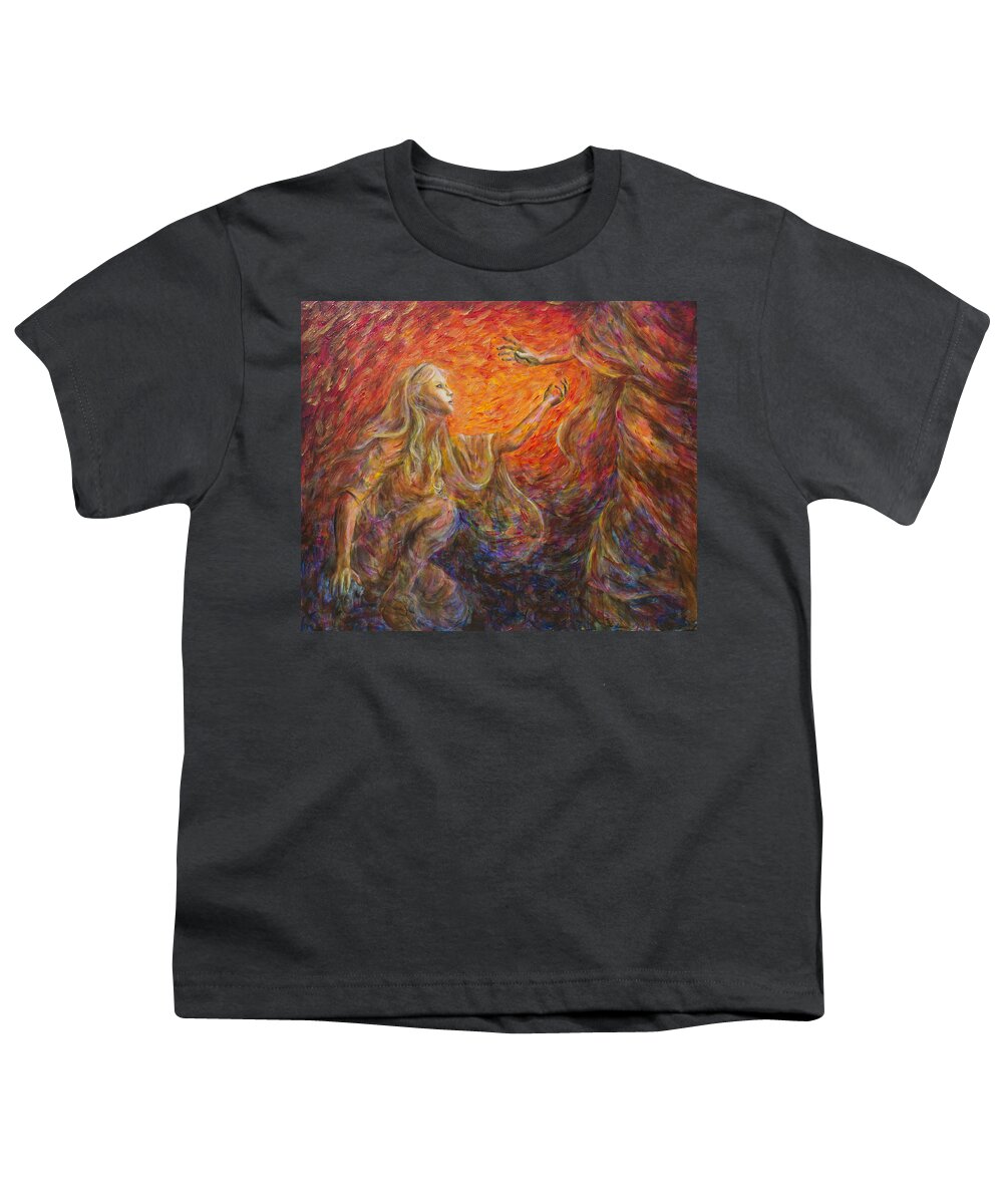 Mary Youth T-Shirt featuring the painting Noli Me Tangere by Nik Helbig