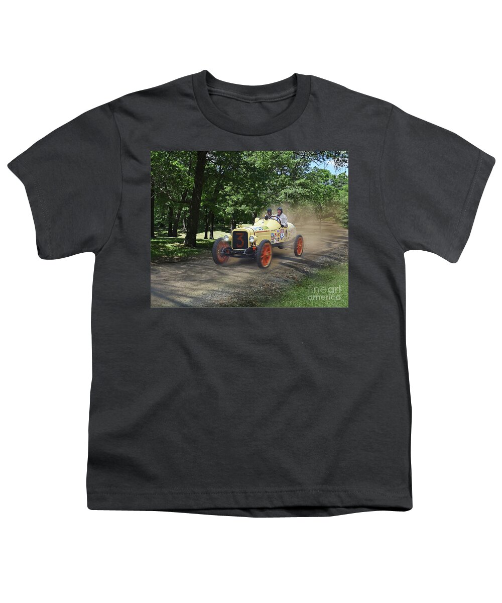 Great Race Youth T-Shirt featuring the photograph Number 3 Finds A Shortcut by Ron Long