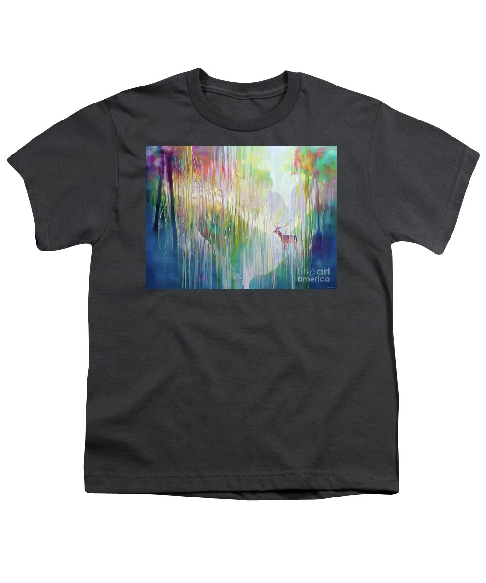 Magic Youth T-Shirt featuring the painting October Monarchs by Gill Bustamante