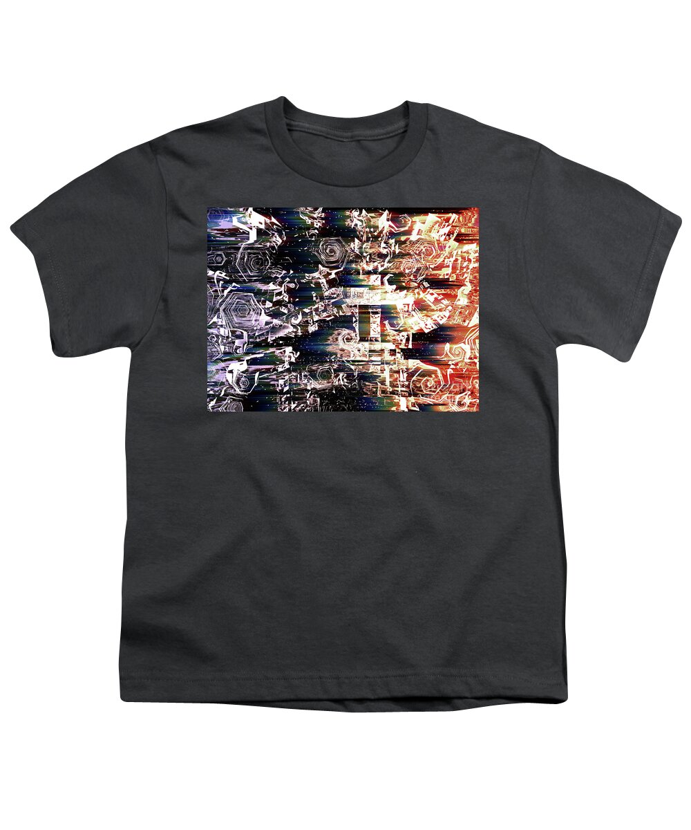 Space Youth T-Shirt featuring the digital art Outer Atmosphere by Phil Perkins