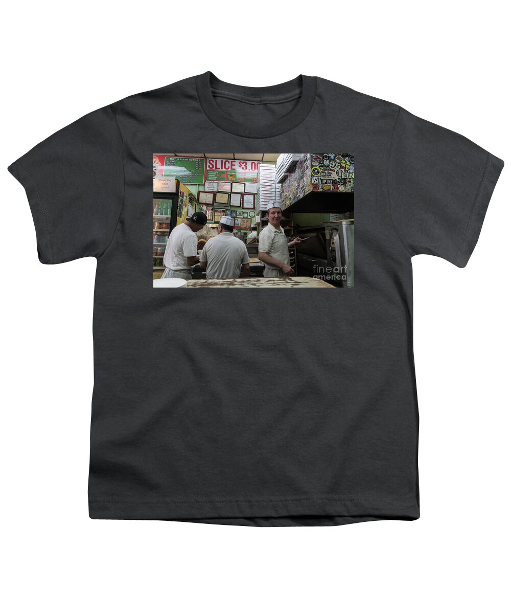 Pizza Youth T-Shirt featuring the photograph Palace Pizza, 2019 by Cole Thompson