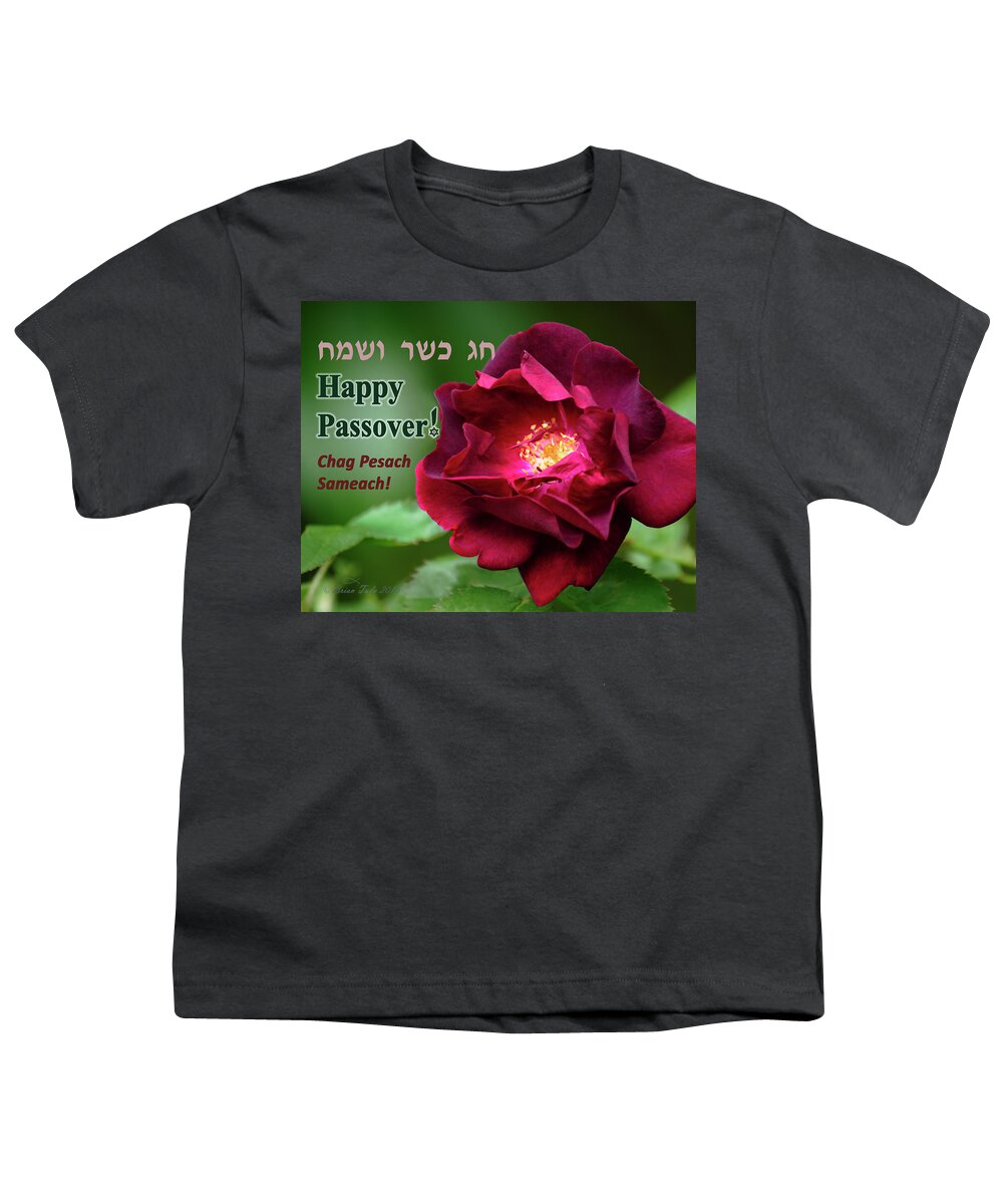 Inspirational Youth T-Shirt featuring the photograph Passover Rose by Brian Tada