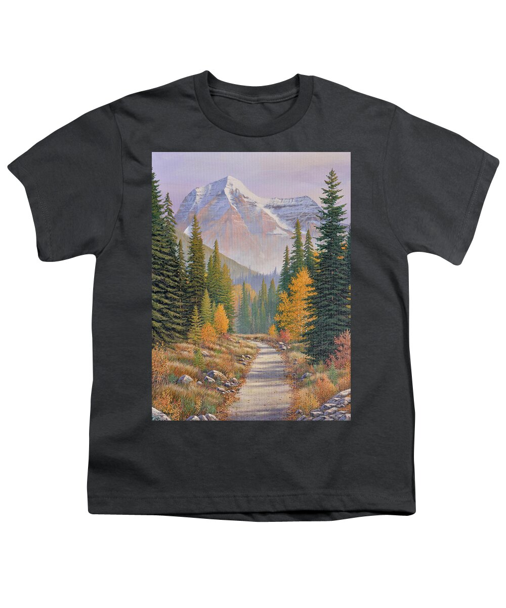 Jake Vandenbrink Youth T-Shirt featuring the painting Path of Discovery by Jake Vandenbrink