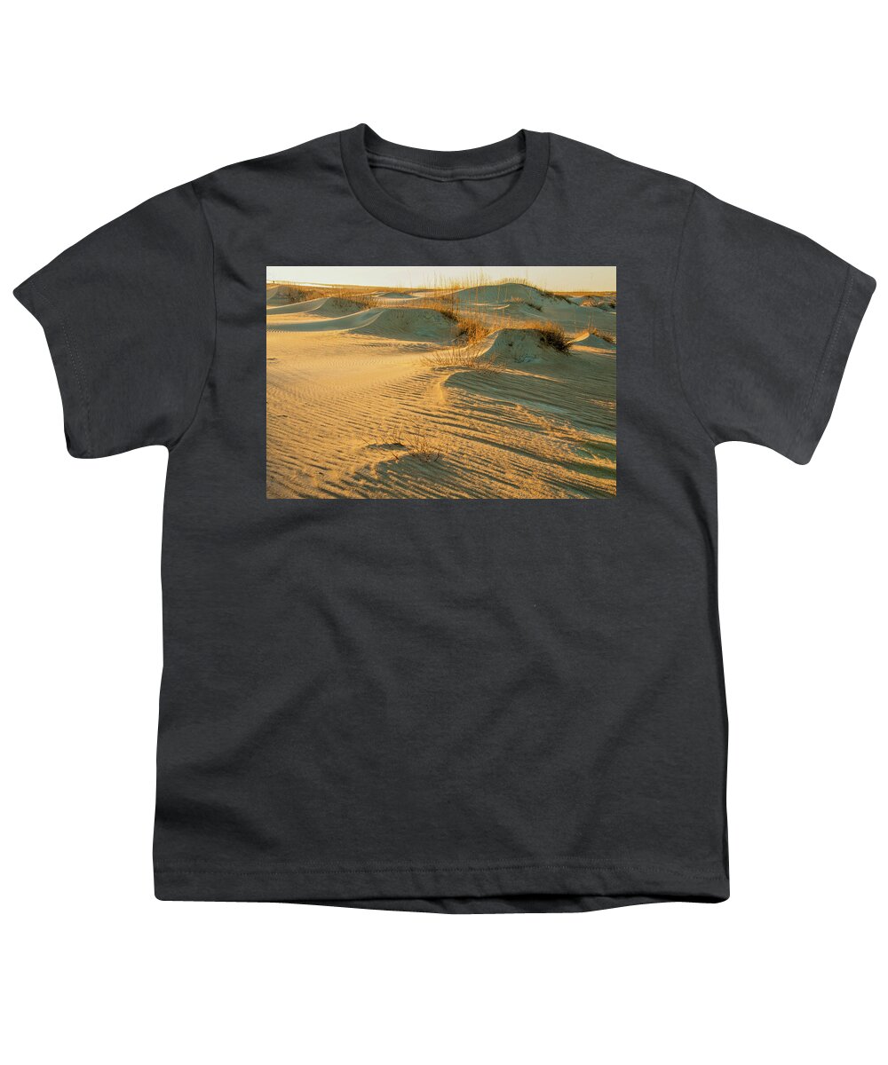 Sand Youth T-Shirt featuring the photograph Patterns in Sand Dunes on the OBX by James C Richardson