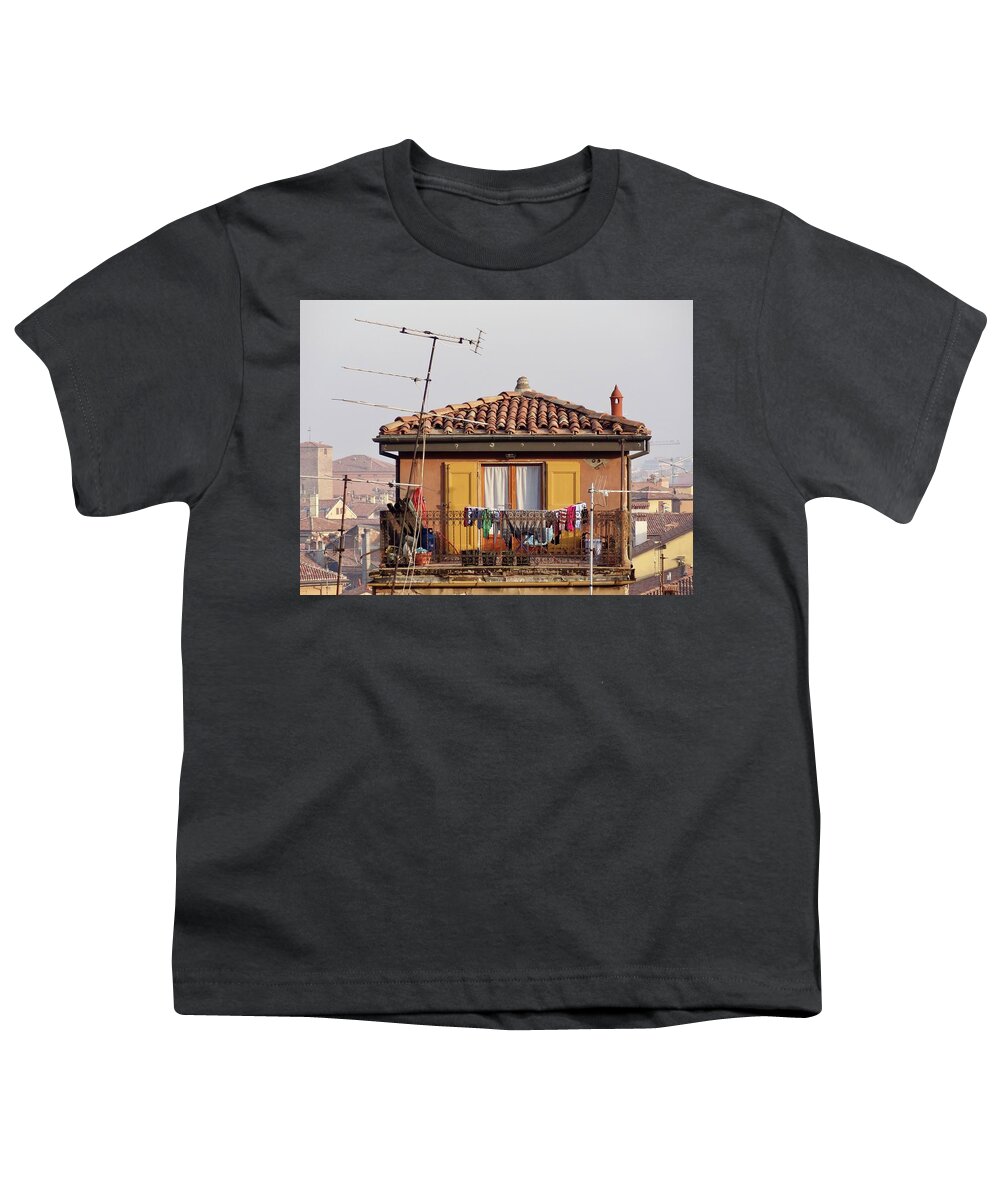 Penthouse Youth T-Shirt featuring the photograph Penthouse In Bologna by Tim Mattox