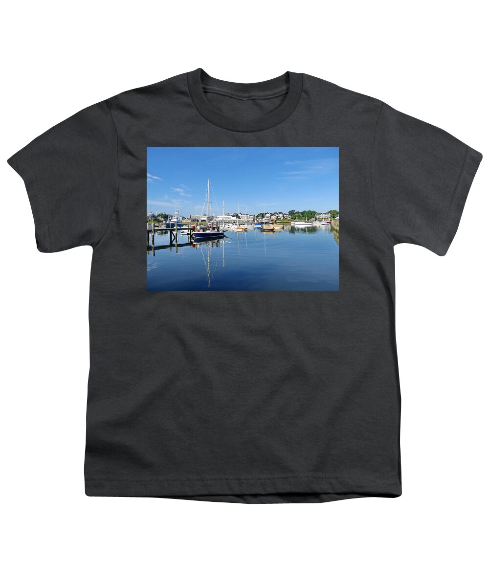 Wychmere Harbor Youth T-Shirt featuring the photograph Picturesque Wychmere Harbor by Lyuba Filatova