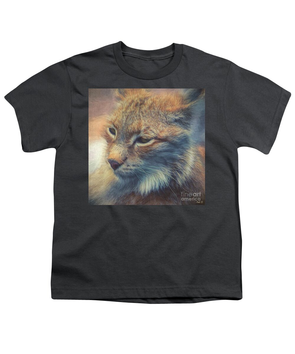 Photo Youth T-Shirt featuring the photograph Portrait of a Lynx by Jutta Maria Pusl