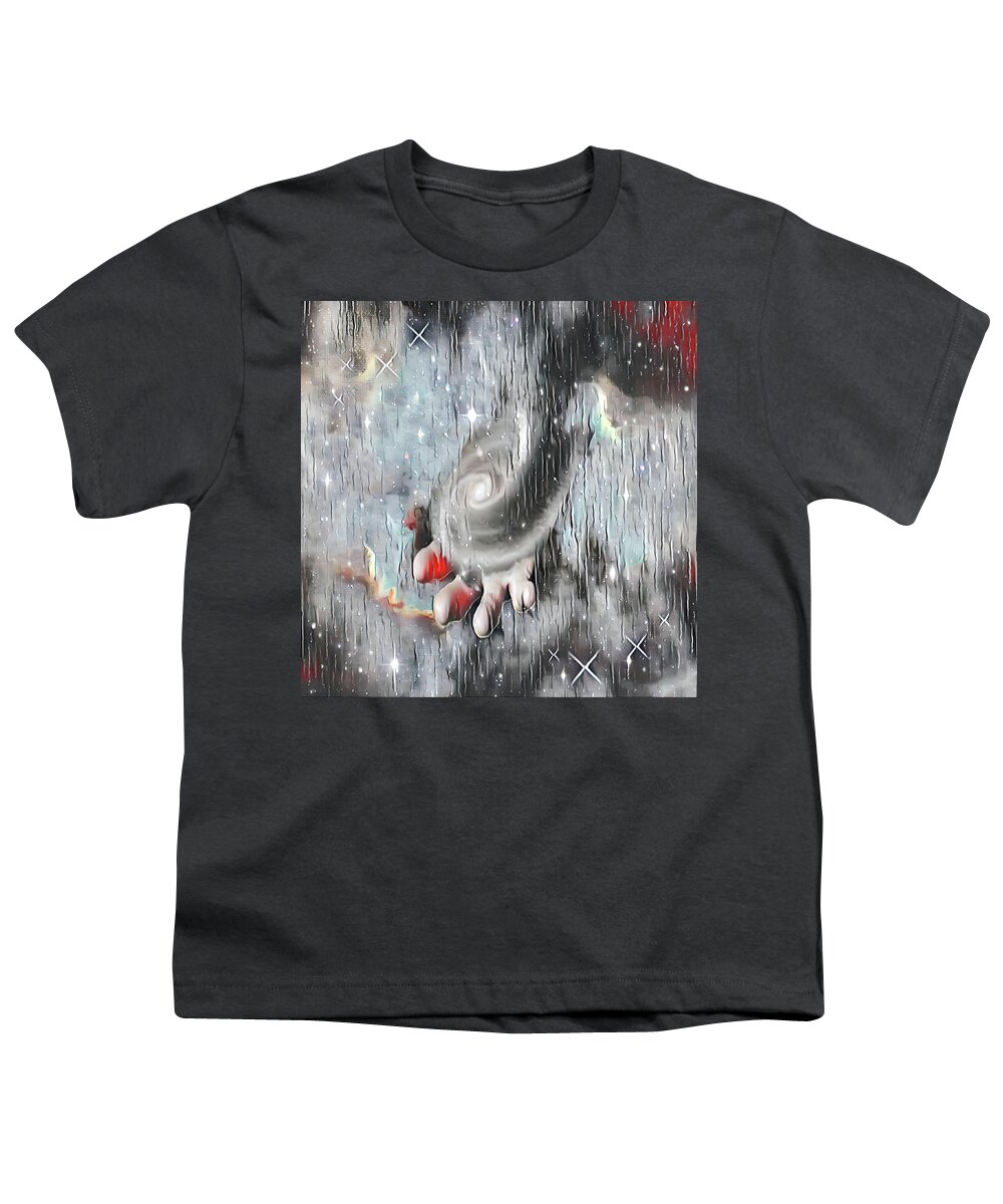  Youth T-Shirt featuring the digital art Reaching by Christina Knight