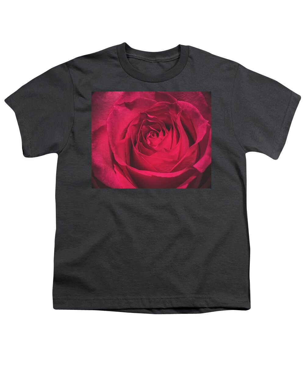Red Youth T-Shirt featuring the photograph Red Rose by Anamar Pictures