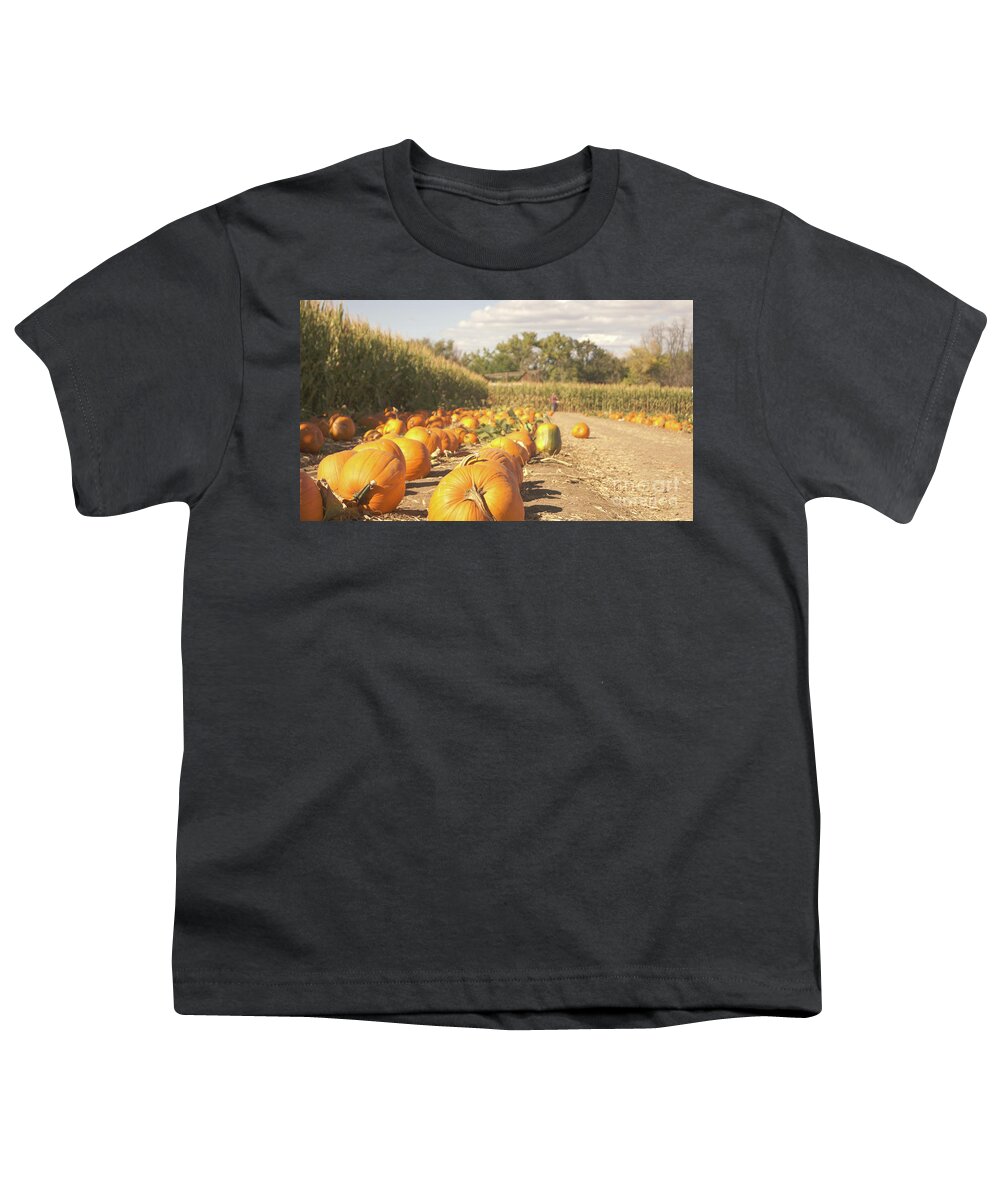 Retro Youth T-Shirt featuring the photograph Retro pumpkin patch by Steve Speights